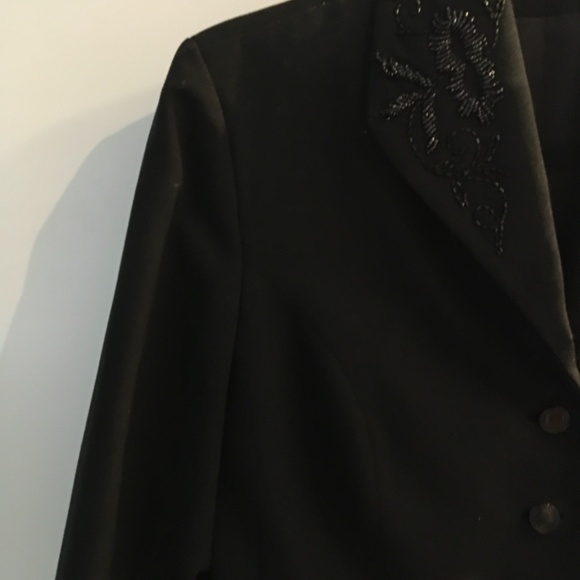 Vintage  Style 1940 ´s - 3/4 length Jacket beaded lapel  & pockets - Picture 4 of 4